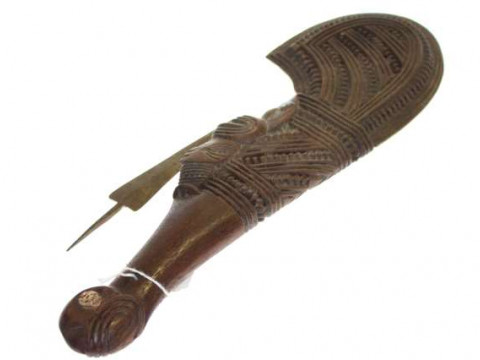 Maori club and knife blade