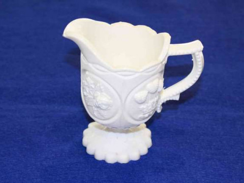 Victorian milk glass jug