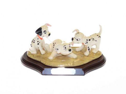 Royal Doulton Dalmatians tableau Patch, Rolly and Freckles, boxed