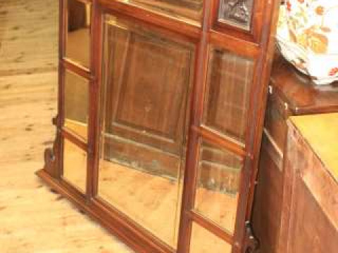 Victorian overmantel mirror