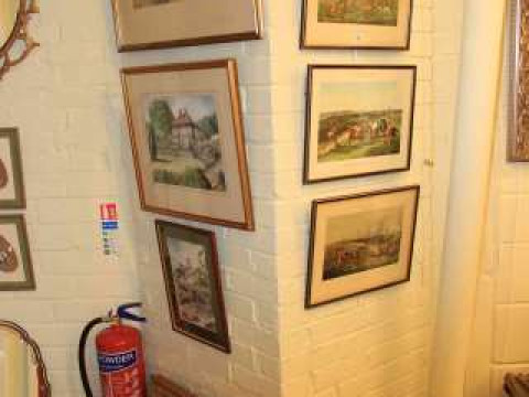 Collection of pictures and mirrors