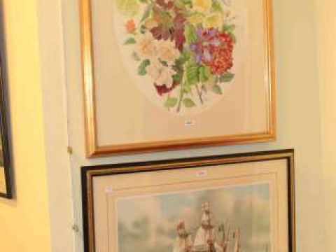 Helen Bradley print, Joseph Winkelman etching of Tower Bridge, etc