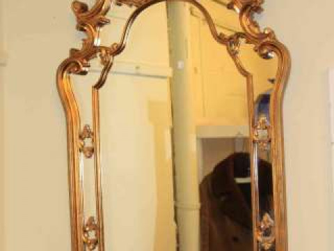 Period style gilt framed mirror
