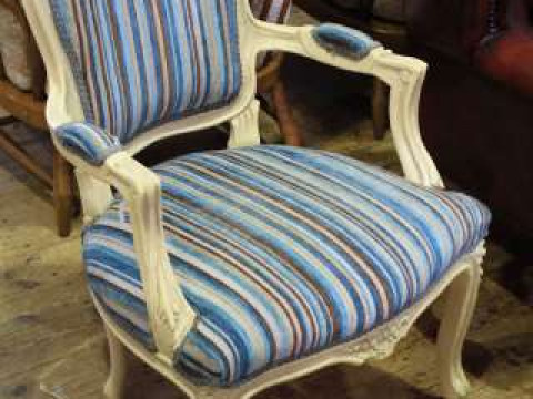French panel back fauteuil