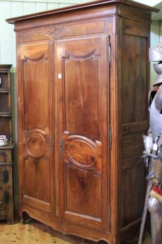 Provincial French two door armoire