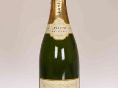 NINE BOTTLES OF LAYTONS BRUT CHAMPAGNE, 75cl; and A BOTTLE OF POMMERY...