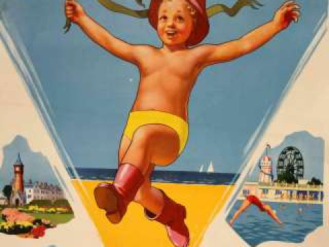 A BRITISH RAILWAYS POSTER, 'SKEGNESS IS SO BRACING', printed by Stafford...