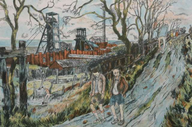 TOM MCGUINNESS (1926-2006), 'THE NATURE TRAIL, MURTON', limited edition lithograph, no. 6/200, signed, numbered, titled and dated (19)92 in pencil in the margin, framed. 40.5cm by 66cm  Artists' Resale Right ('droit de suite') may apply to this lot