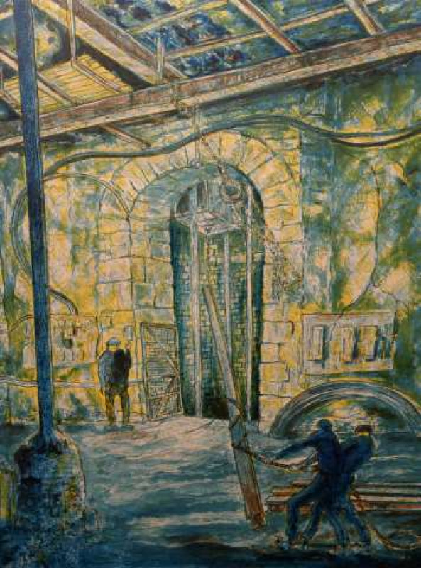 TOM MCGUINNESS (1926-2006), 'THE PANTRY', limited edition lithograph, no. 9/20, signed, numbered, titled and dated 1978 in pencil in the margin, framed. 57cm by 45.5cm  Artists' Resale Right ('droit de suite') may apply to this lot