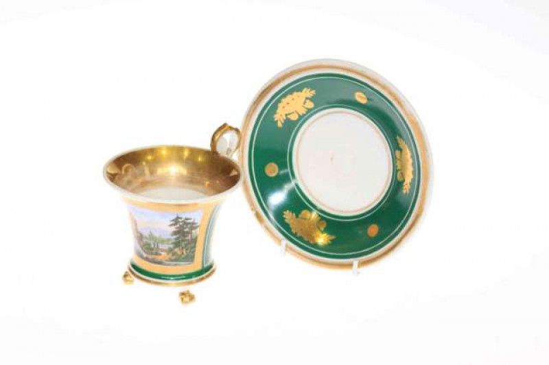 Berlin Circa 1820 cabinet cup and saucer