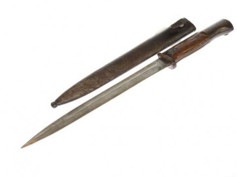 German bayonet and scabbard, Gottlieb Hammesfahr