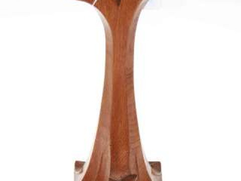 Squrrielman oak three-light candle stand