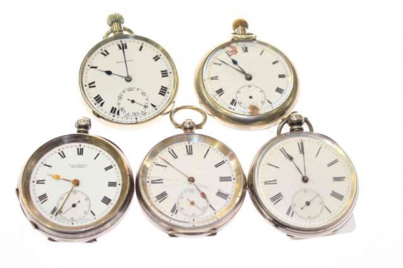 Five pocket watches
