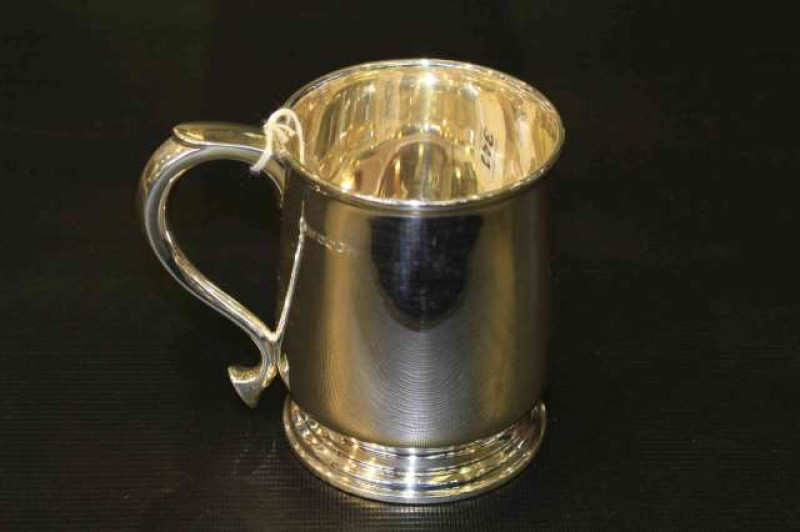 Silver tankard, James Dixon, Sheffield 1944, 9.8oz