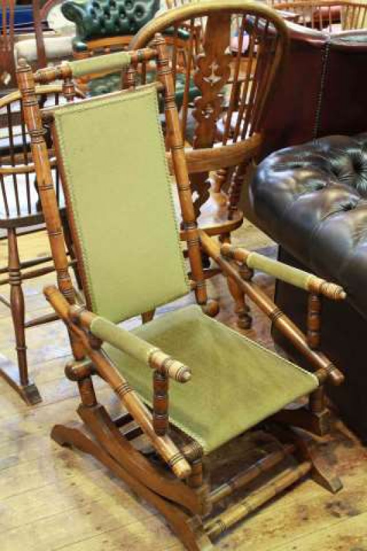 American Rocker in green draylon