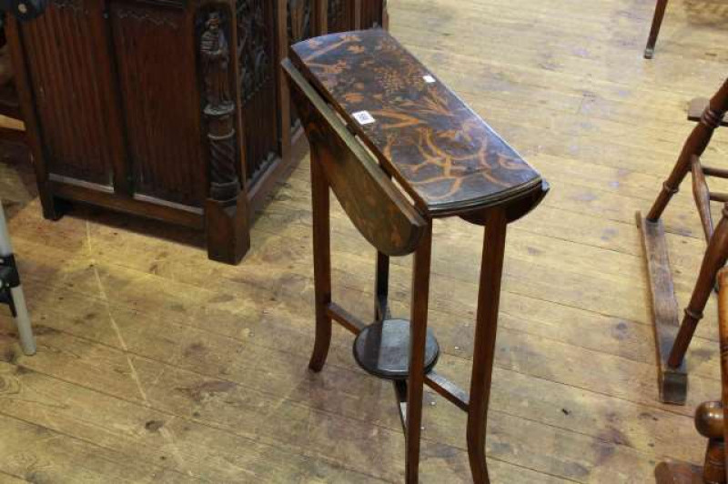 Small poker work drop leaf occasional table