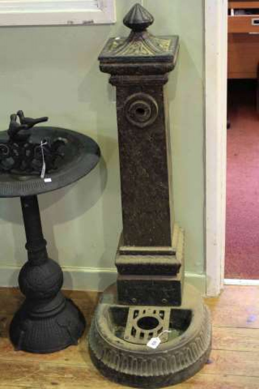 Cast column garden tap housing