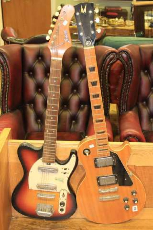 Two electric guitars