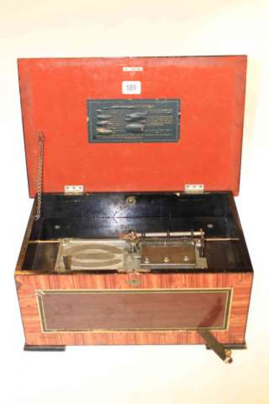 Continental painted disc music box