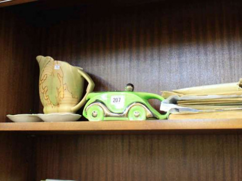 Beswick jug and dish, car teapot, stamps, bank notes and ephemera