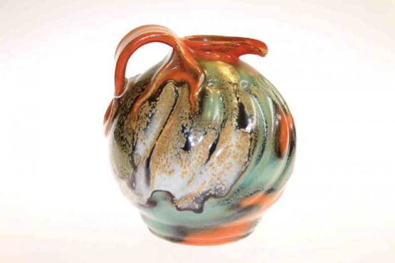 Gouda pottery 'Volcano' styled jug