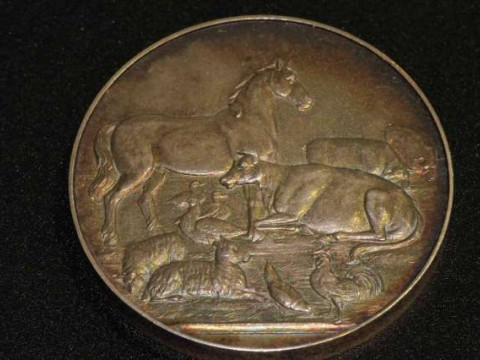 Silver agricultural medal, dated 1931