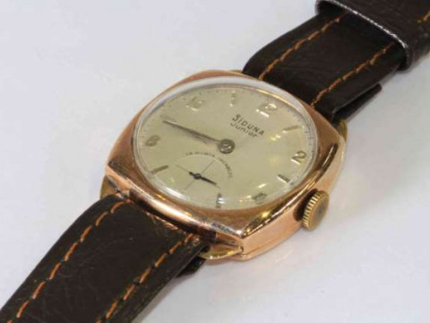 Vintage Siduna 9 carat gold gentleman's wrist watch