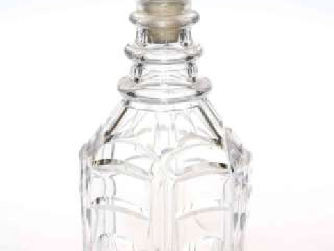 Georgian cut glass decanter