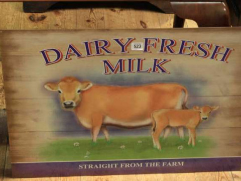 Sign, Dairy Fresh Milk