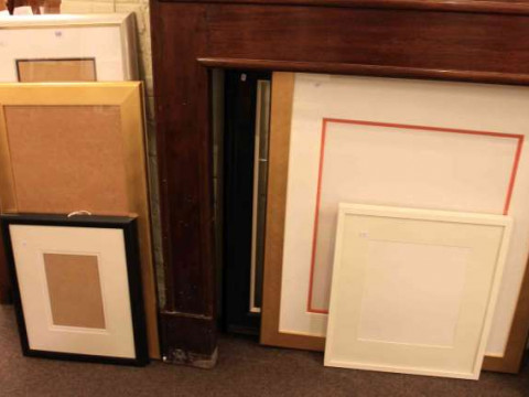 Collection of picture frames and mounts