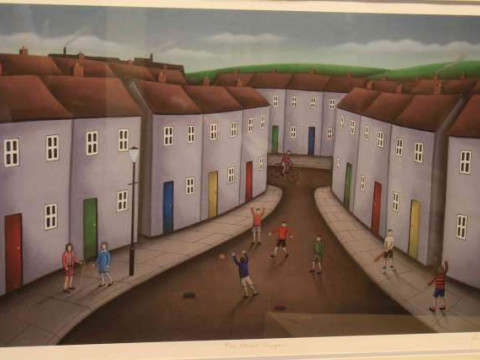 Paul Horton, 'The Street Players', limited edition print, no. 186/495,...