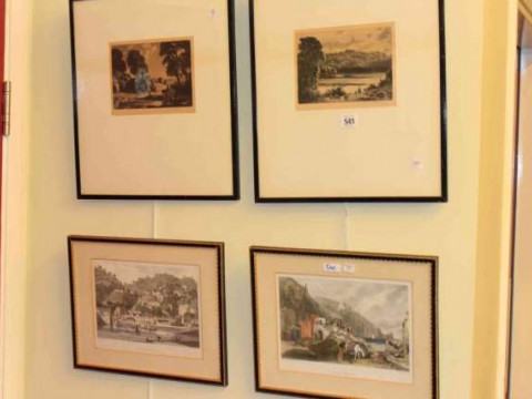 Joseph Kirkpatrick, two signed etchings; and two engravings (4)