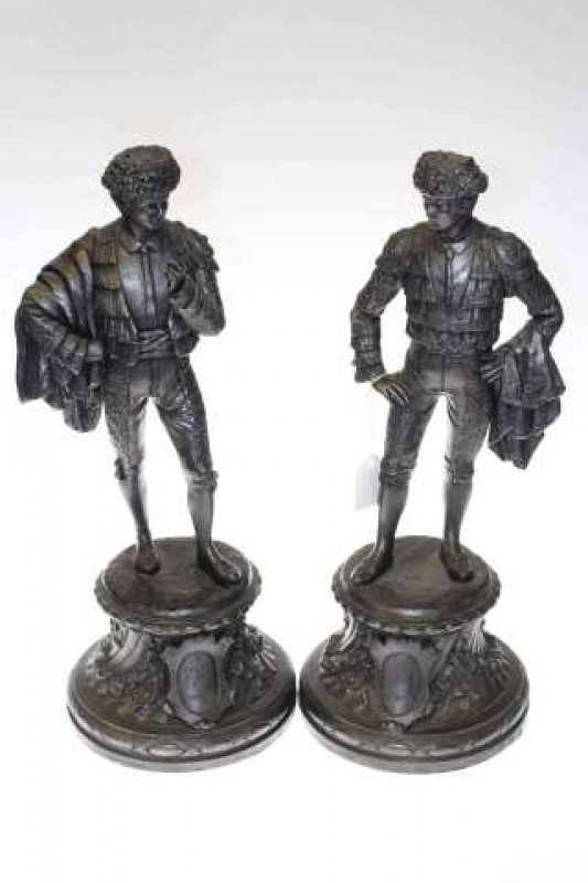 Pair of spelter figures