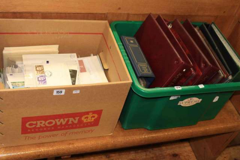 Large collection of first day covers in seven albums and loose