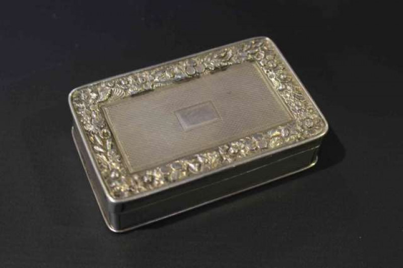 George III silver snuff box, W.E. London 1818