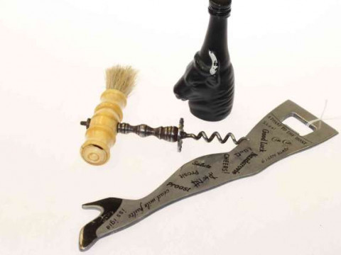 Corkscrew, bottle opener, etc