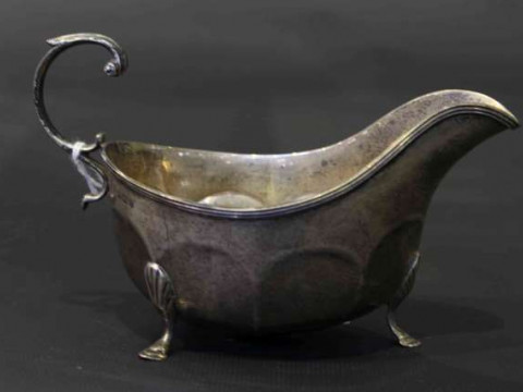 Silver sauce boat, Birmingham 1912, 3.7oz