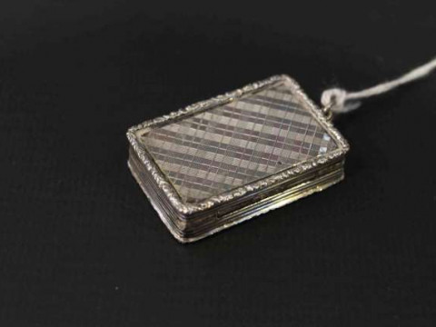 19th Century silver vinaigrette, Francis Clark (a/f)