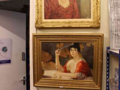 Z*** Romer, Portrait of a lady, signed and dated 1948, oil on canvas,...
