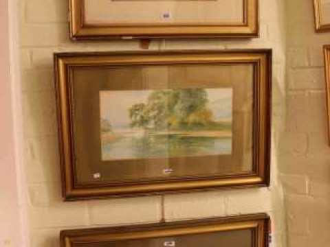 Thomas Edward Churnside (1863-1952), three watercolours, framed (3)