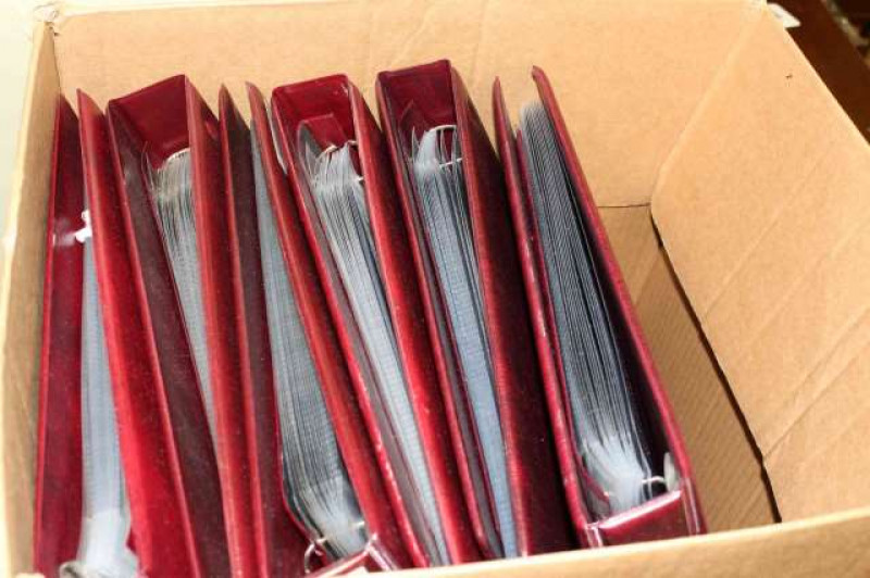 Six Royal Mail first day cover albums each with seventeen double sided pocket leaves