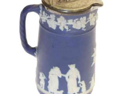 Wedgwood blue jasperware jug