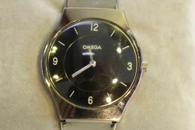 Omega stainless steel wrist watch
