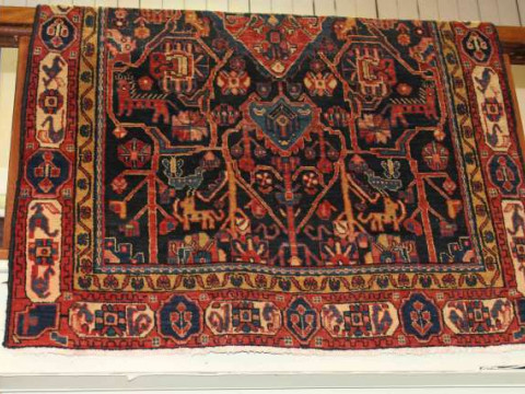 Blue ground Malayer rug 1.60 x 1.10