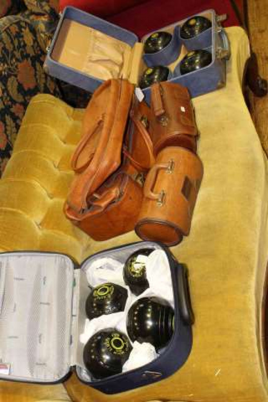 Collection of wood bowls in five bags