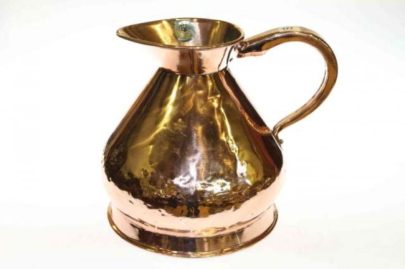 Highly polished copper two gallon jug