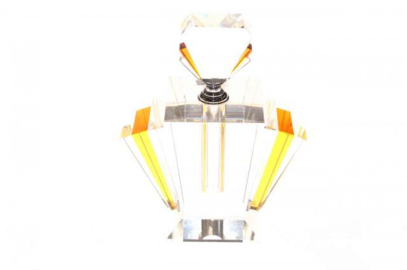 Baccarat style over-size scent bottle