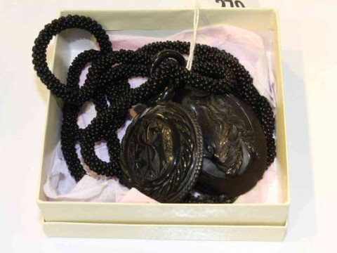 Collection of Victorian jet jewellery