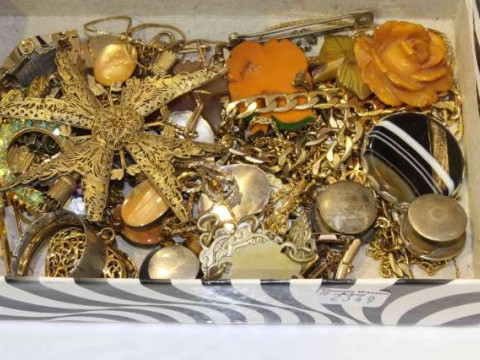 Box of costume jewellery