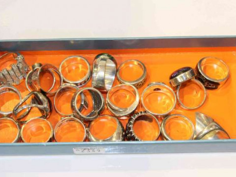 Collection of silver rings